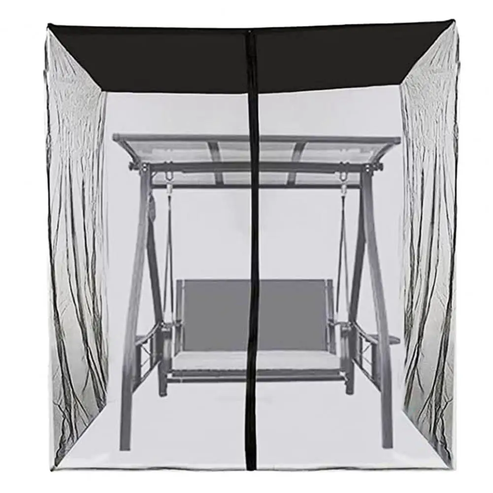 

Elastic Breathable Mesh Fabric Porch Netting Outdoor Swing Chair Mosquito Netting Easy Installation Waterproof Top for Garden