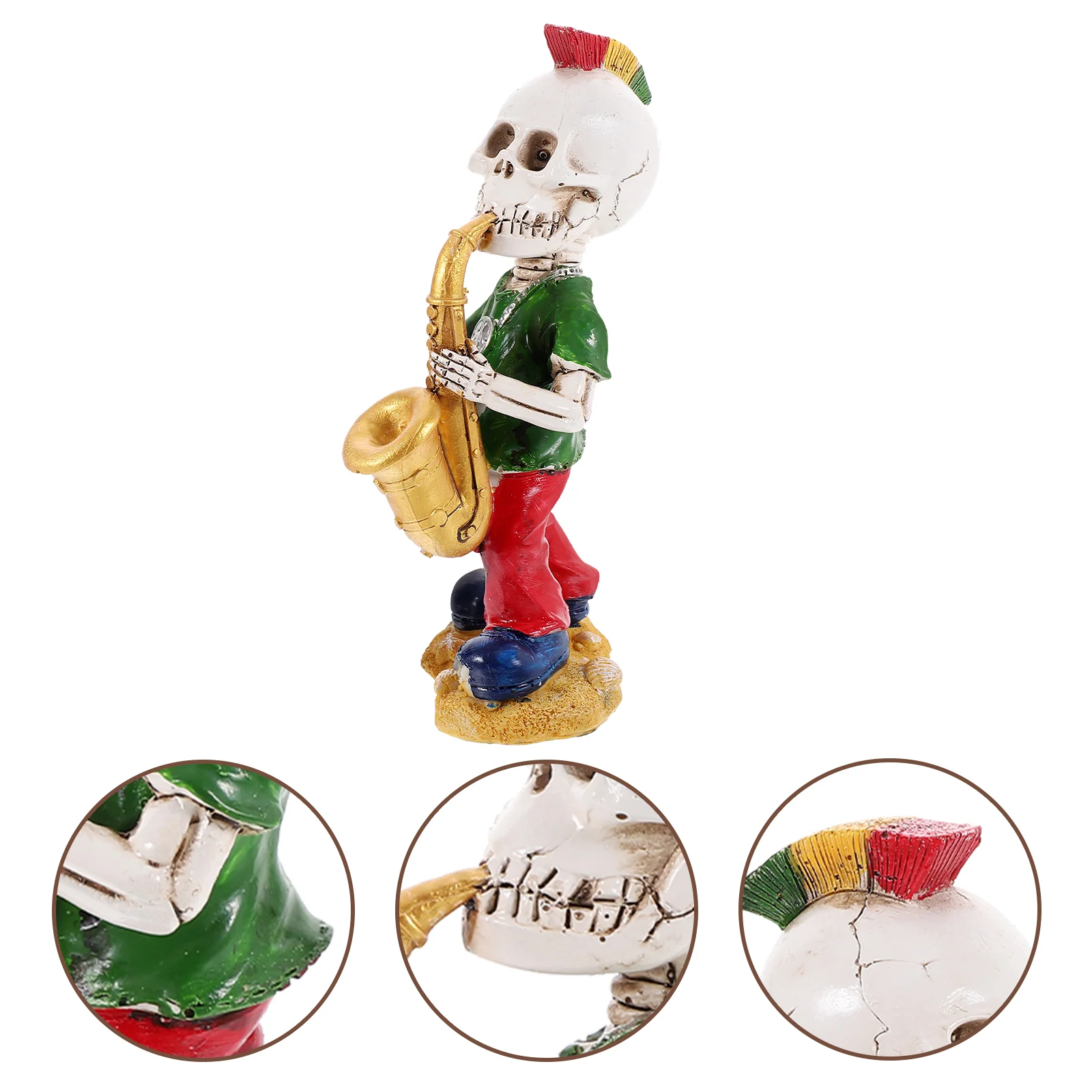 

Decorative Sculpture Puppet Delicate Garden Resin Decoration Outdoor Ornament Crafted Statue Halloween Landscape