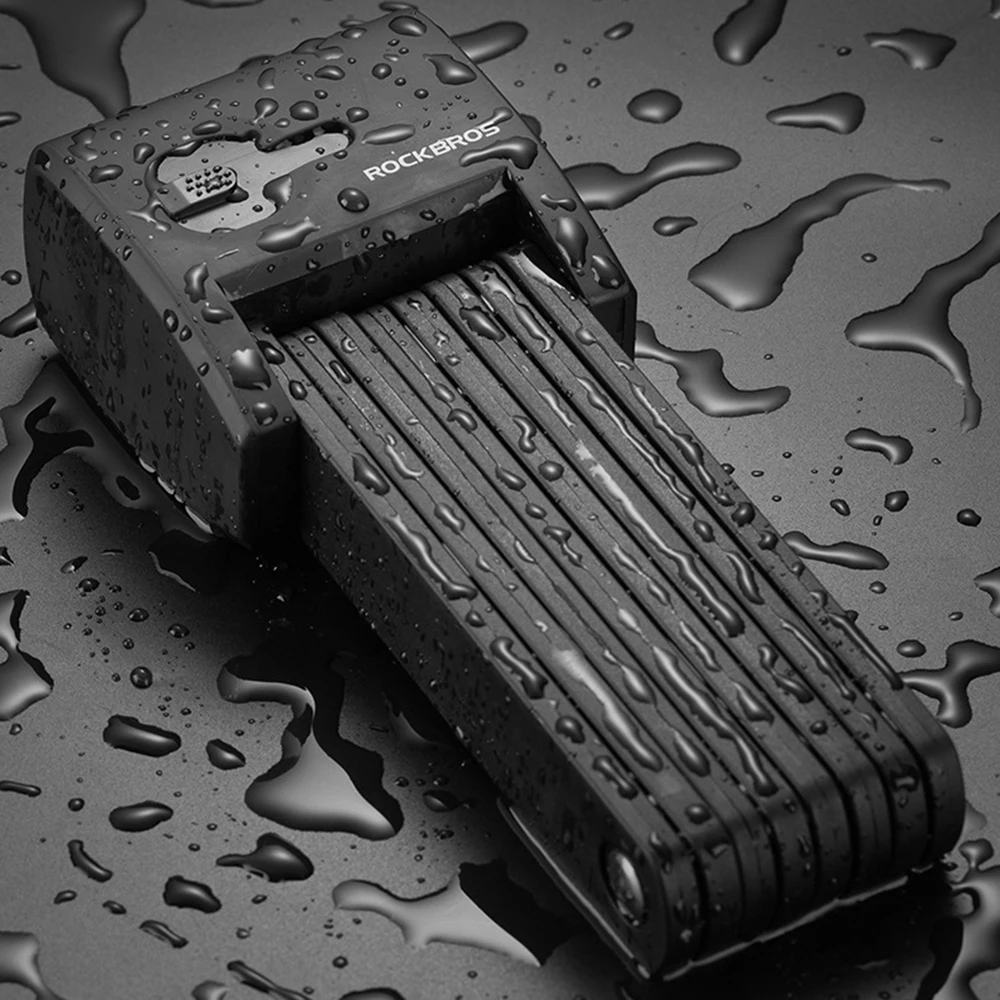 Велосипедный замок сверхмощный складной с защитой от кражи со сканером