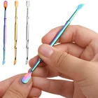 Пилки для ногтей, из нержавеющей стали, с двумя головками, 1 шт.