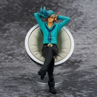 anime one piece gk dengeki blue vinsmoke niji action figure seated with sofa statue 13cm pvc model collectible figurines toys