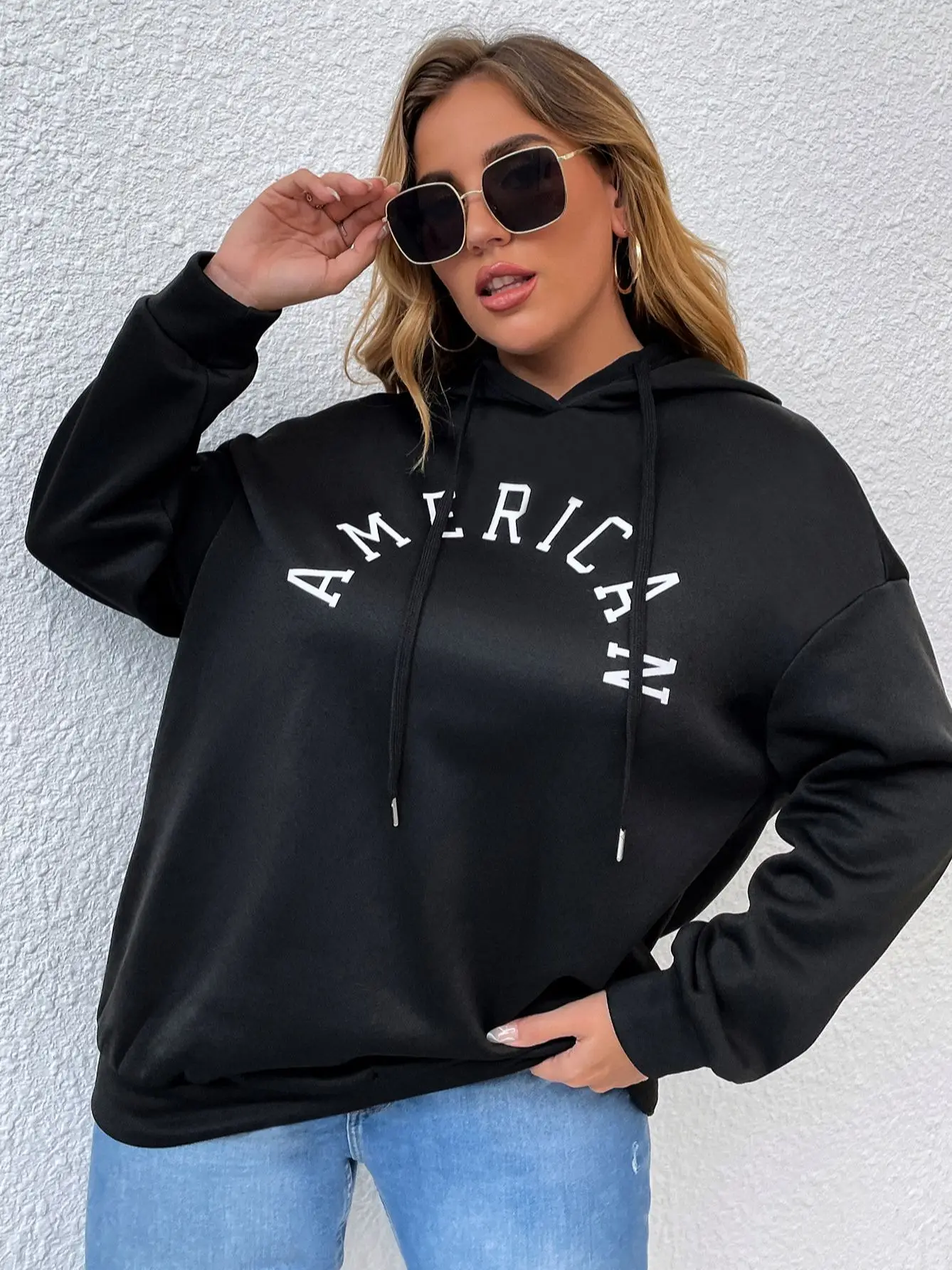 Plus Size Hooded Sweatshirts for Women Hoodie 4xl Ladies Autumn Winter 2022 Large Clothing Oversize Loose Pullovers Casual Top