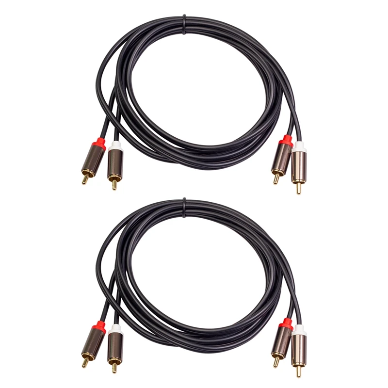 

2X 2RCA To 2 RCA Coaxial Audio Cable 3.5 Jack Stereo RCA Audio Cord 1M For Home Theater DVD TV Amplifier CD Soundbox