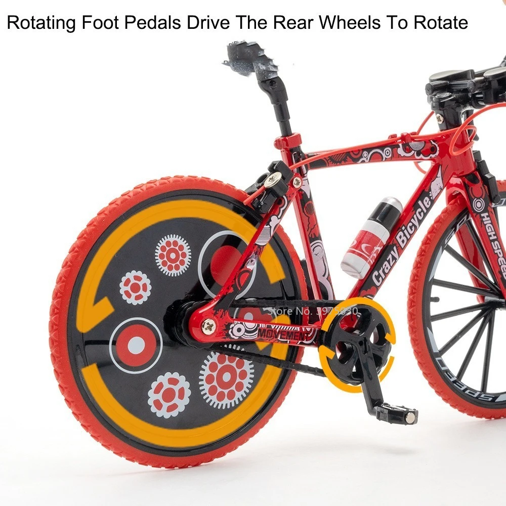Коллекция 1/8 года литые игрушечные велосипедные модели из сплава колеса подвеска
