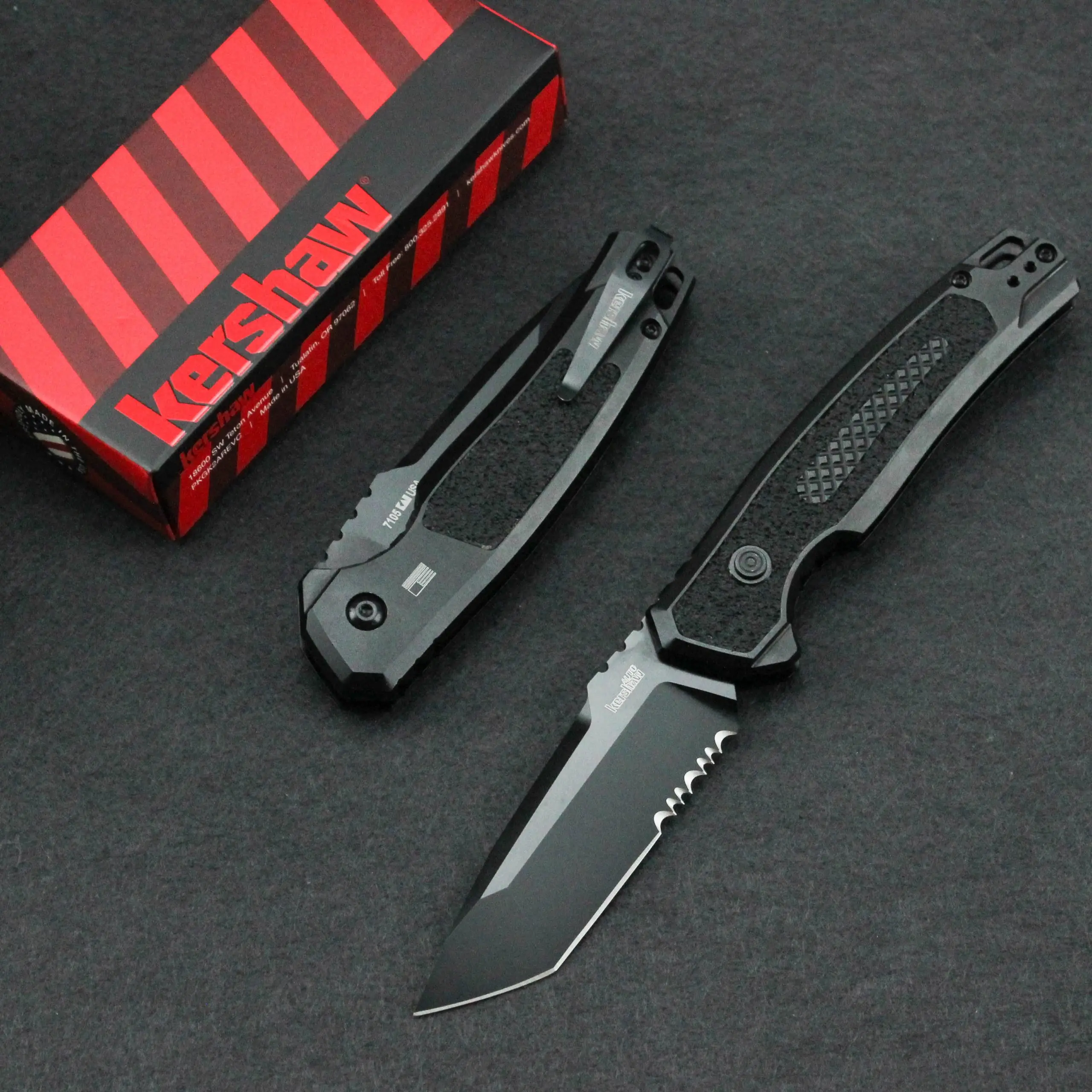 

Kershaw 7105 Folding Knife High Hardness Sharp Knife Outdoor Survival Defense Camping Mini Fruit Knife EDC Tool Knife