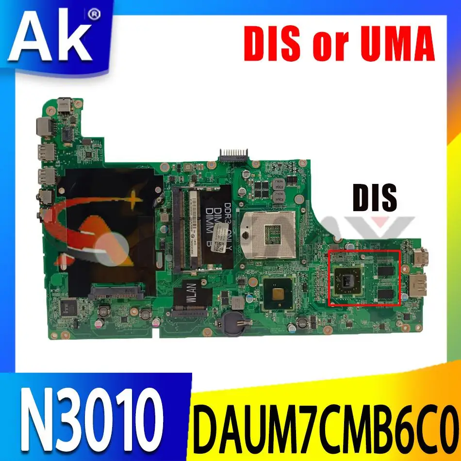 

CN-0Y5C30 DAUM7CMB6C0 материнская плата для ноутбука Dell Inspiron N3010, ноутбук HM57 HD4500 DDR3