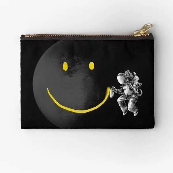 

Make A Smile Zipper Pouches Packaging Pure Men Pocket Women Money Panties Underwear Coin Storage Wallet Key Socks Small Bag