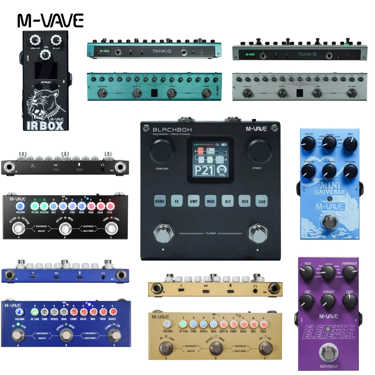 Аксессуары для гитары Blackbox Tank-G/B Cube BABY MINI-AMP IR Box