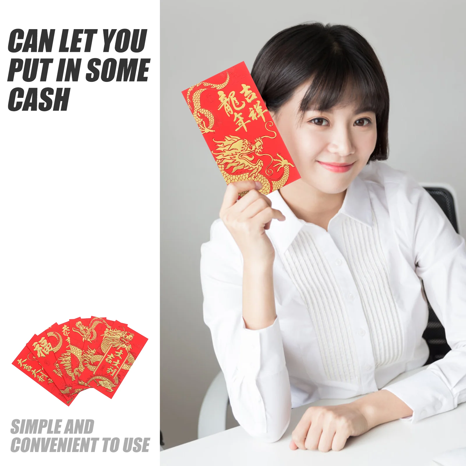 Рисунок 4 - Конверты новогодние красные в китайском стиле