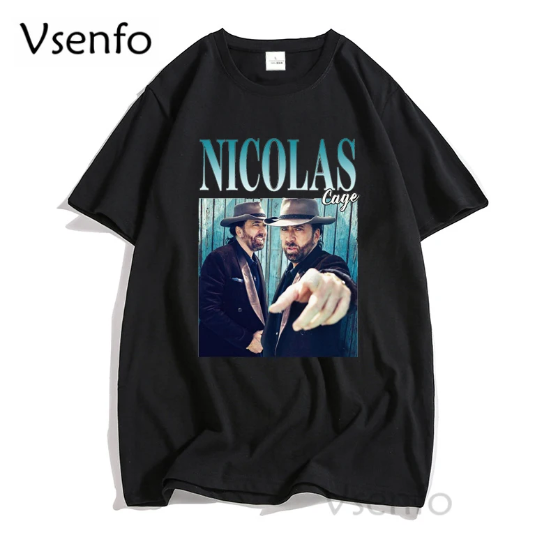 

Nicolas Travolta graphic tee shirt men John Cage men's cotton t-shirt WTF nicolas cage short sleeve t-shirts men's clothing