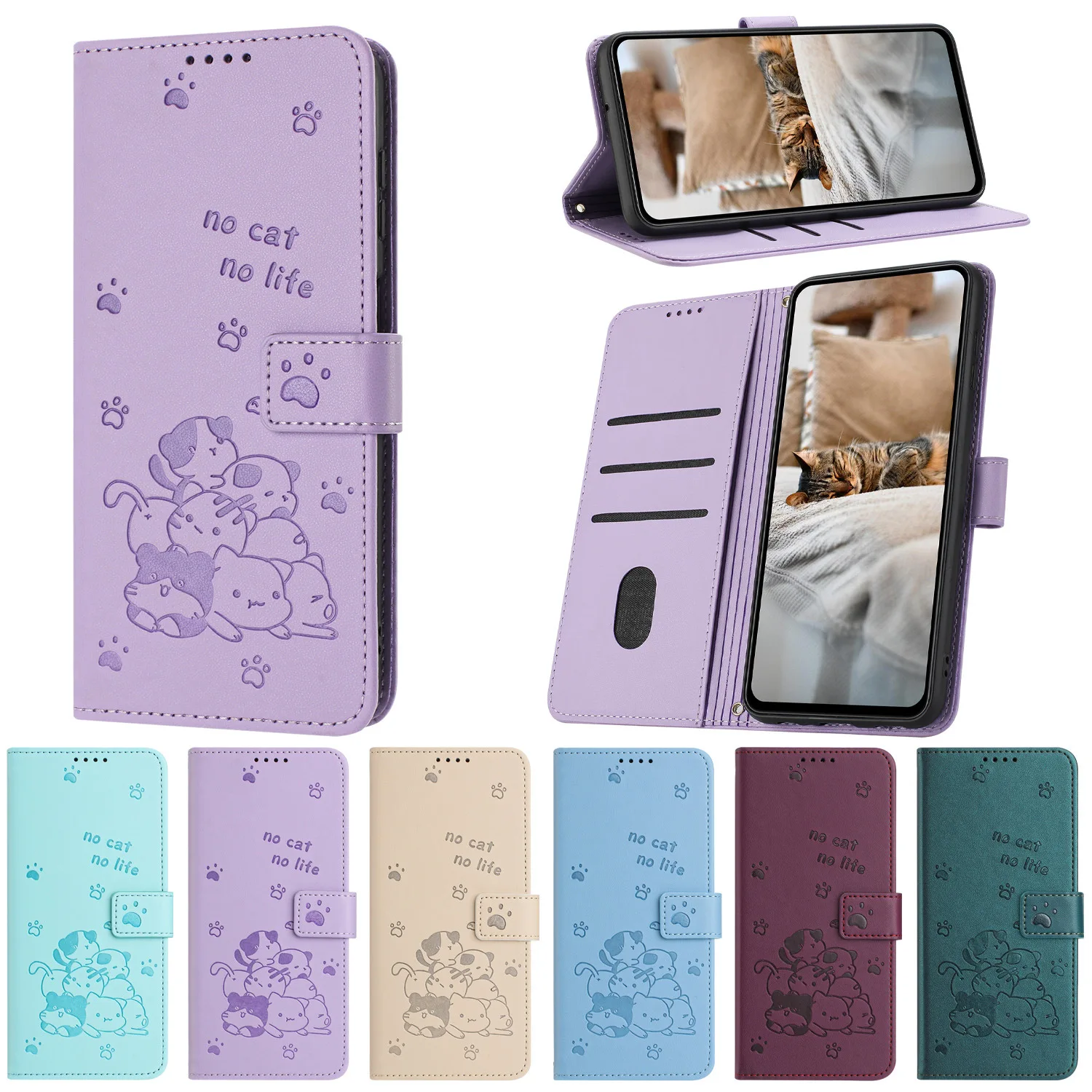 Фото Забавный кожаный чехол-флип с ремешком для Infinix Zero 40 30 Smart 20 10 Plus 9HD 8 Pro, с ремешком на запястье, 3 слота для карт, чехол-кошелек Funda №2