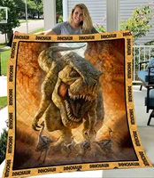 love dinosaur art t rex flannel blanket 3d printed kids adult soft bed cover sheet plush blanket multipurpose blanket