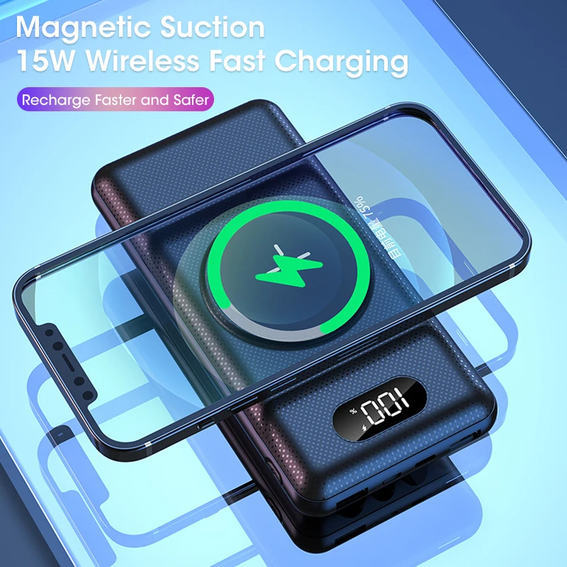 

22.5W Power Bank 20000mAh Portable Fast Charging Powerbank Type C PD Qucik Charge Poverbank External Battery Charger