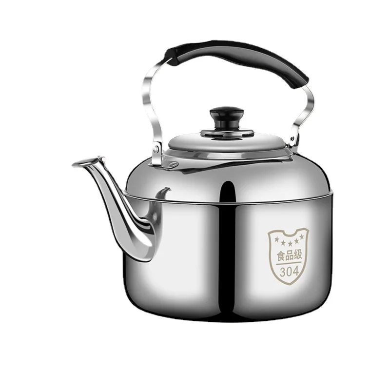 304 Stainless Steel Whistle Large Capacity Kettle Gas Domestic Hot Water Pot Open Flame Kettle Gas Induction Cooker