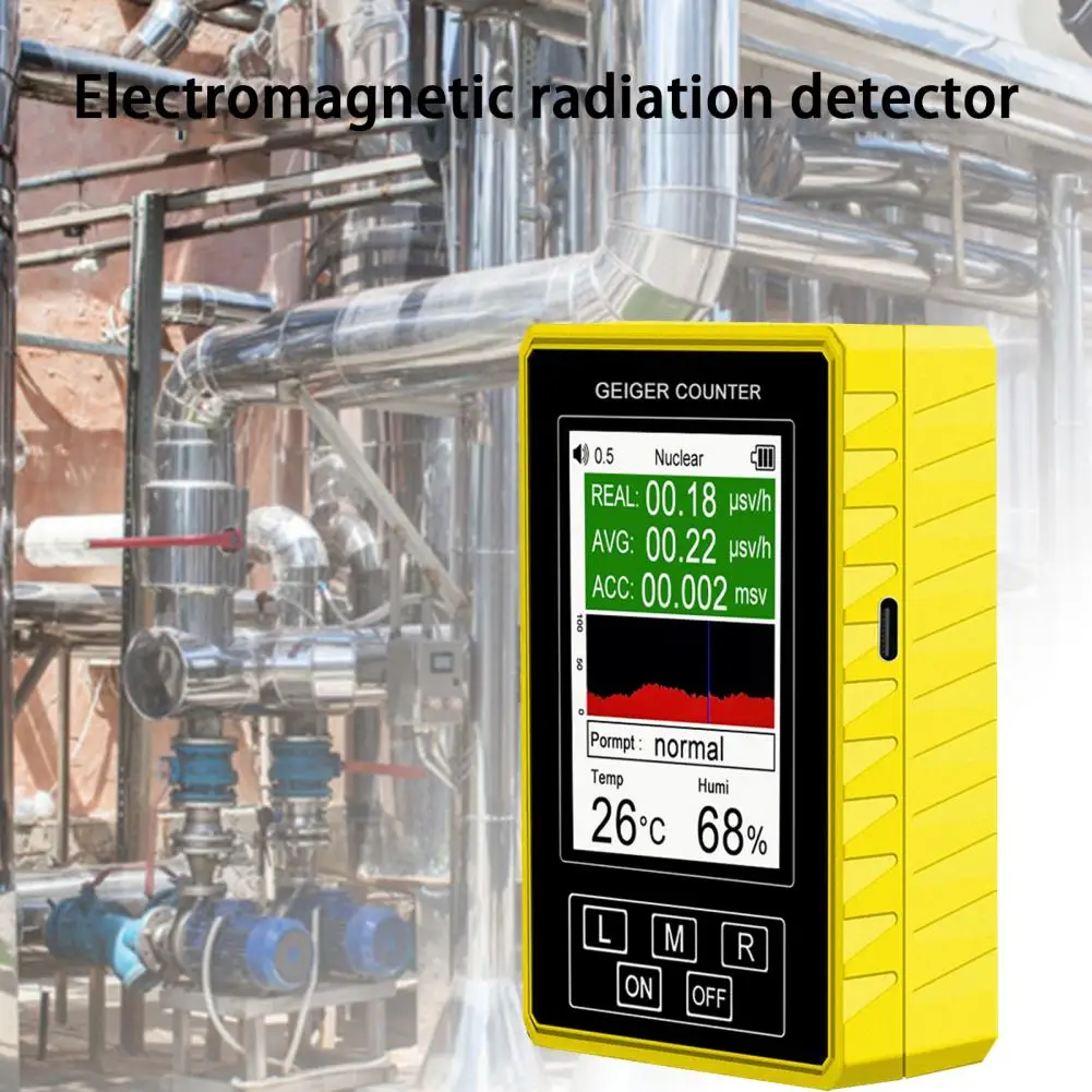 

1 Set Convenient Radioactive Detector Handheld Wide Measuring Range Betas Gamma X-rays Radioactive Tester Ensure Safety