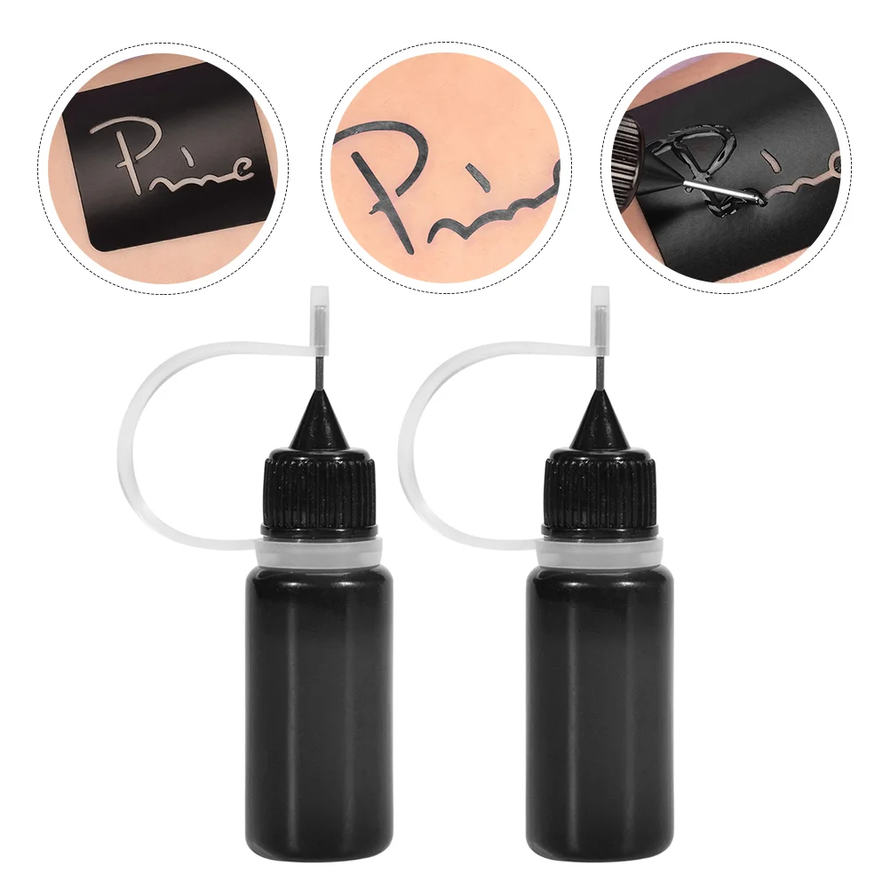 

2 Bottles Tattoo Paste Temporary Tattoos Ink Kit Body Gel Painting Kits Kids Women Aldult DIY