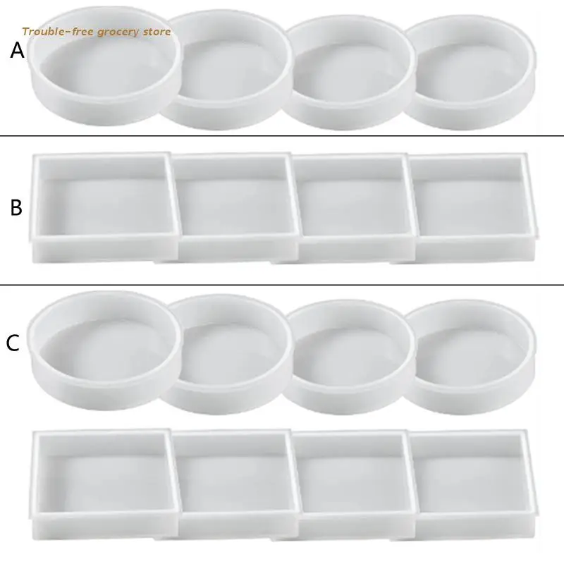 

Placemat Molds DIY Coaster Molds Silicone Tray Molds Epoxy Resin Casting Molds