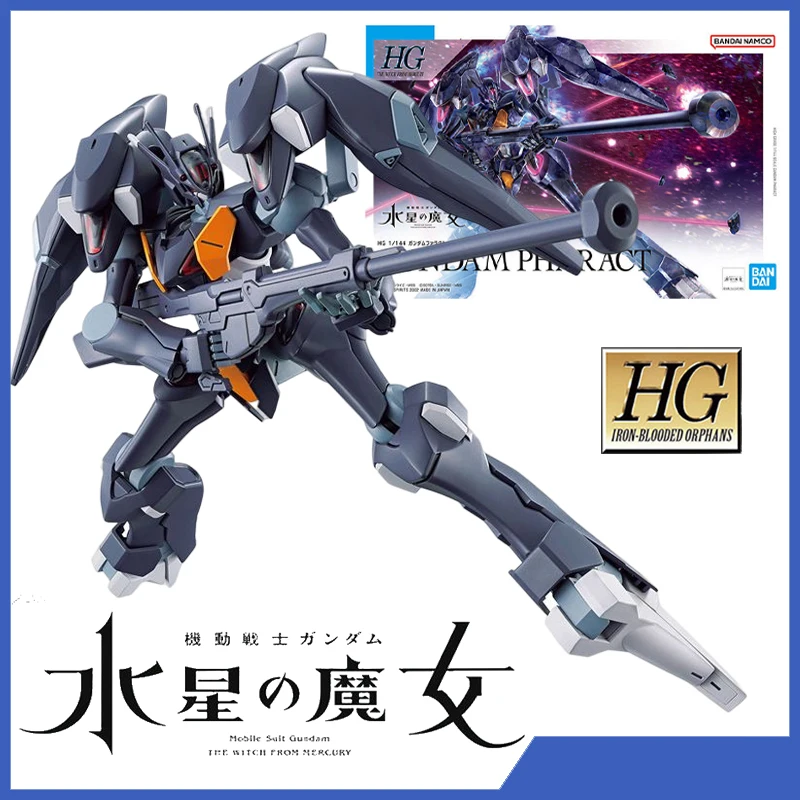 

Bandai HG 1/144 GUNDAM PHARACT The Witch From Mercury Series Anime Action Figure Assembled Model Kit Robot Toy Gifts for Kids