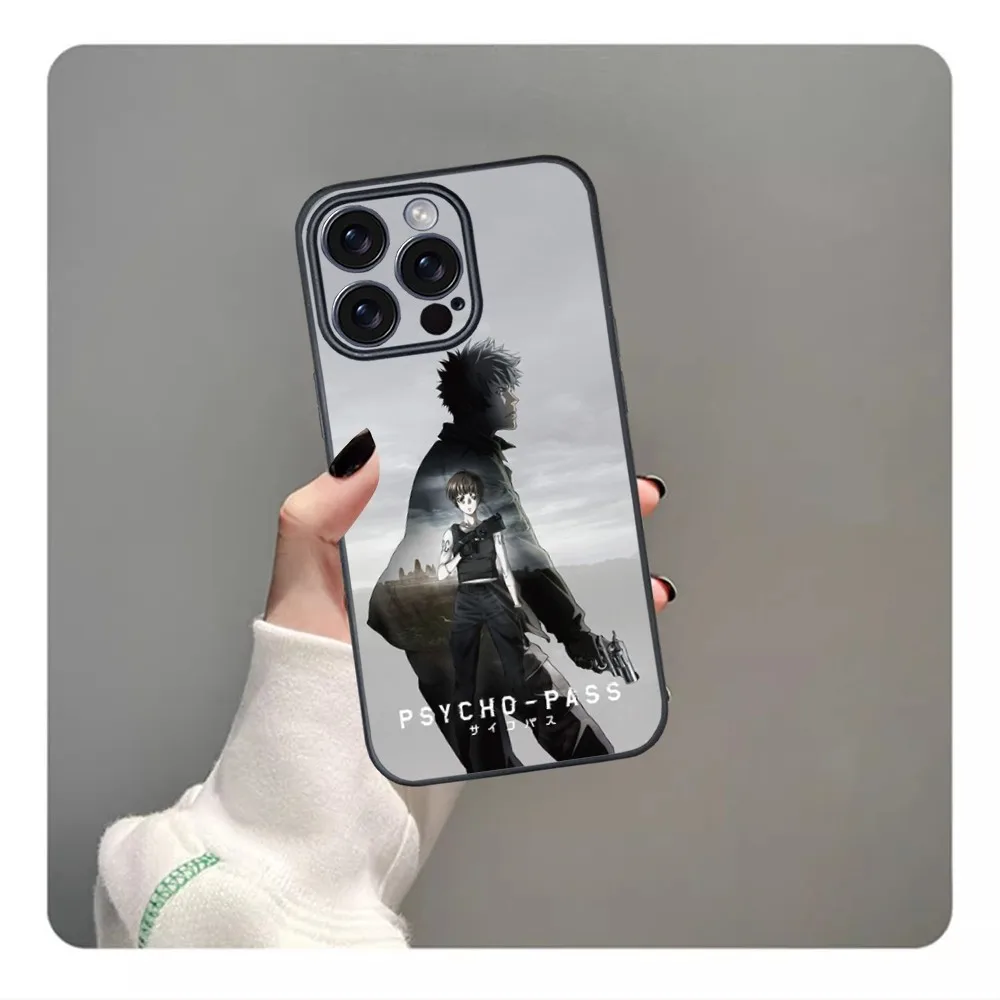 P-PSYCHO-PASS Phone Case For iPhone 16 15 14 13 12 11 PRO MAX PLUS Mini TPU Soft to Skin-friendly case