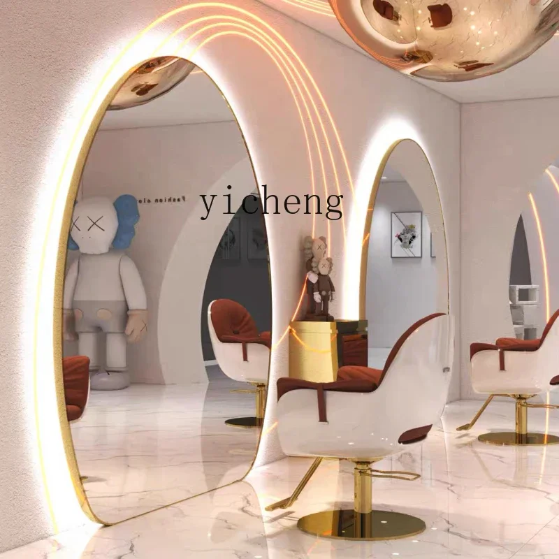 HSN парикмахерская большое овальное зеркало от пола до потолка парикмахерское