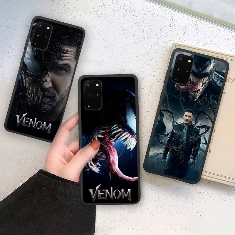 

SNM Marvel Hero Venom Phone Case Soft For Samsung Galaxy Note20 ultra 7 8 9 10 Plus lite M21 M31S M30S M51 Cover