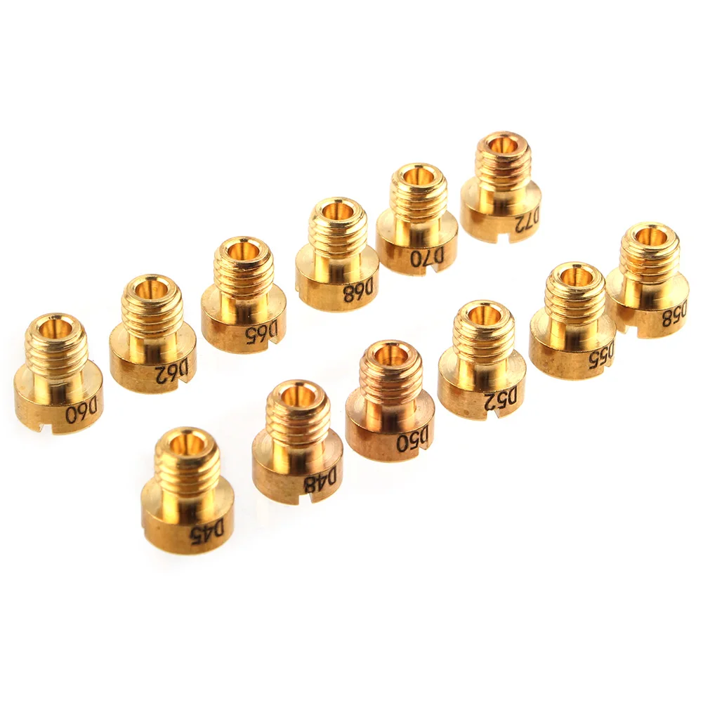 12 шт./компл. 5 мм мотоциклетный карбюратор основные форсунки для # 45- 72-для запасных