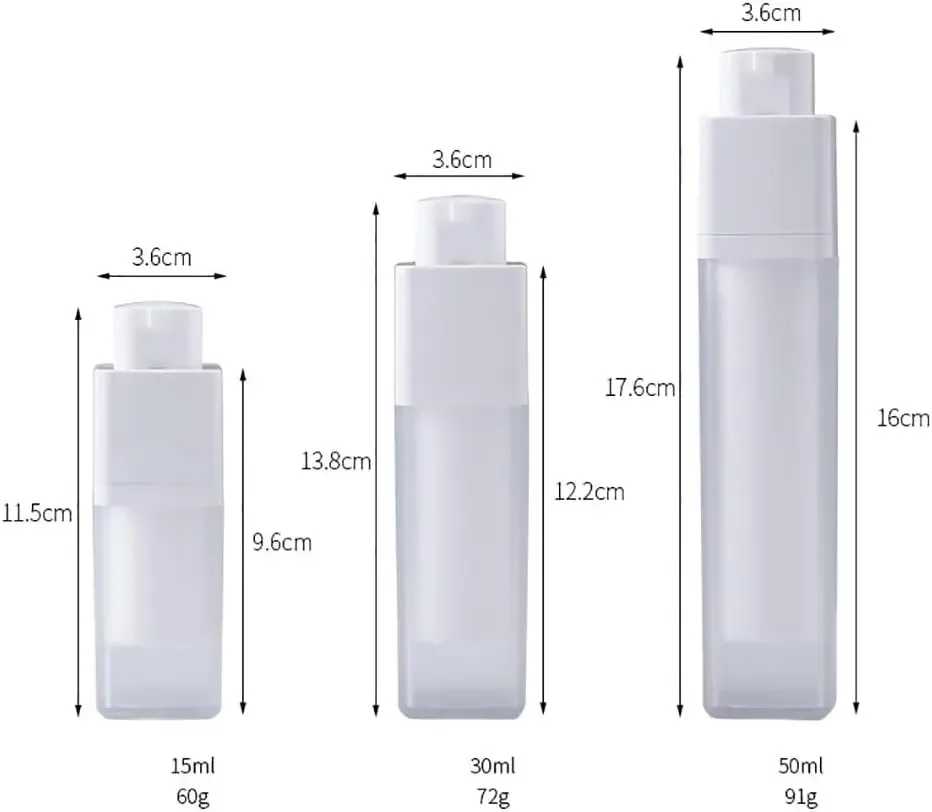 20 шт. пластиковые флаконы для лосьона 15-50 мл