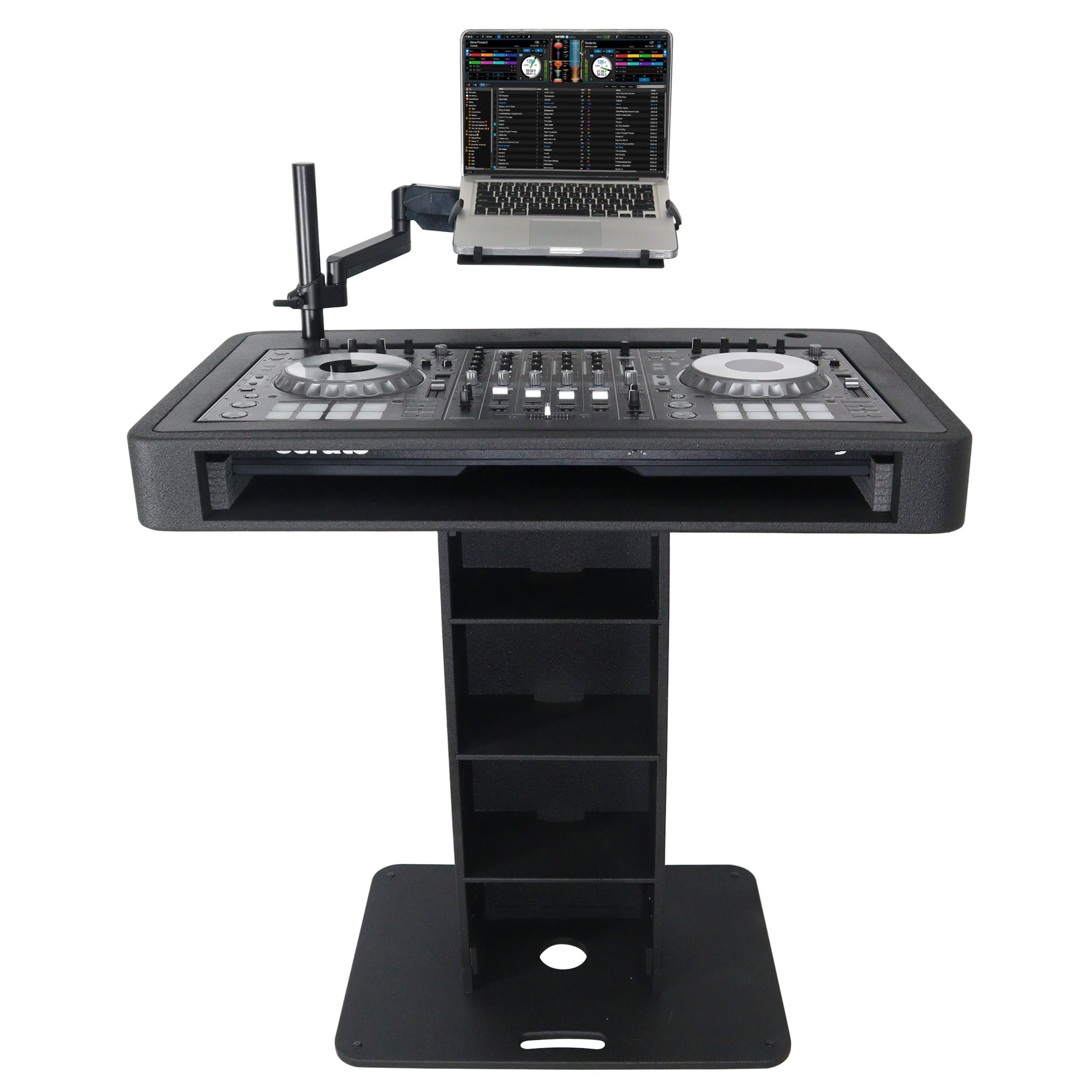 

100% AUTHENTIC kkmark Control Tower DJ Stand Booth for Two Pioneer CDJ 3000 Denon SC6000 CD Player and RANE Twelve Turntables