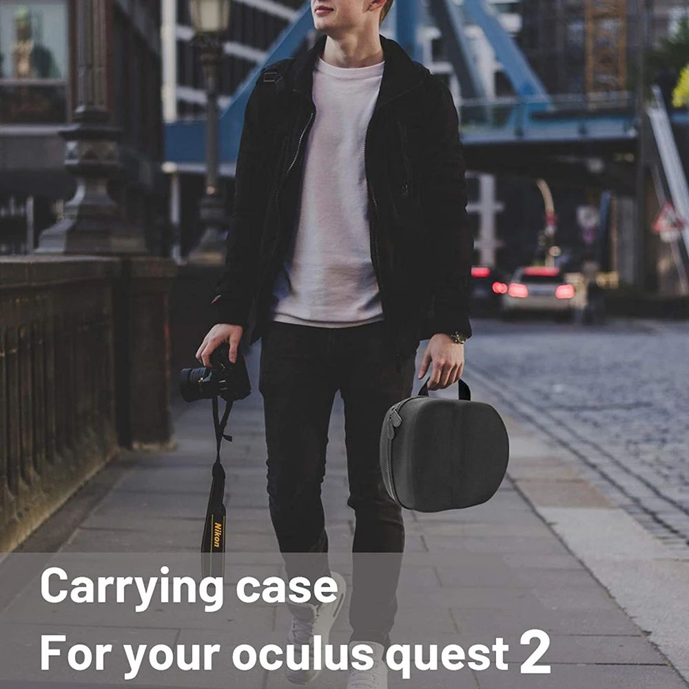 Жесткий Дорожный Чехол из ЭВА для Oculus Oculos Quest 2 VR гарнитуры портативный удобный