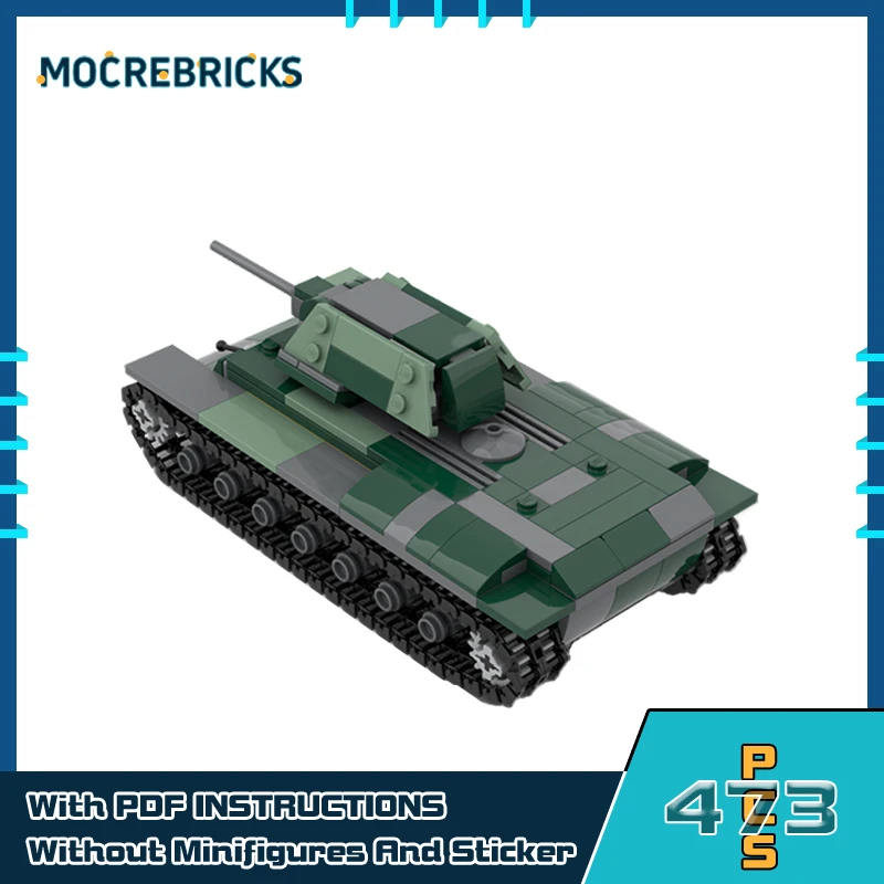 MOCREBRICKS Танк KV-1 из блоков 473 шт.