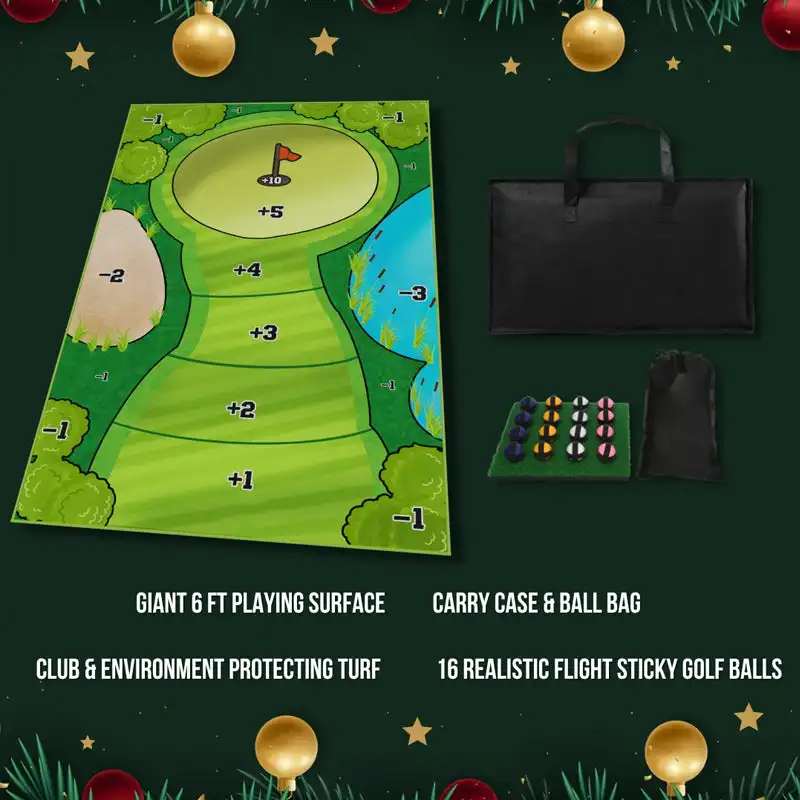 

New Mini Casual Golf Game Set Auxiliary Practice to Improve Golf Skills Props Indoor Outdoor Game Children Training Toy
