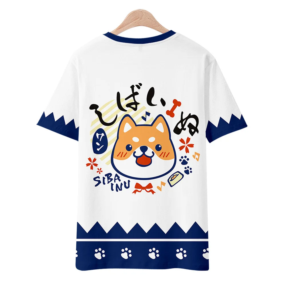 

Новинка, футболка для косплея Шиба-ину, футболка для собак, летние детские футболки из полиэстера, топы