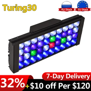 Контроллер освесветильник для аквариума PopBloom, светодиодсветильник лампа для аквариума, морской коралловый риф, светильник для роста, лампа для аквариума Turing30
