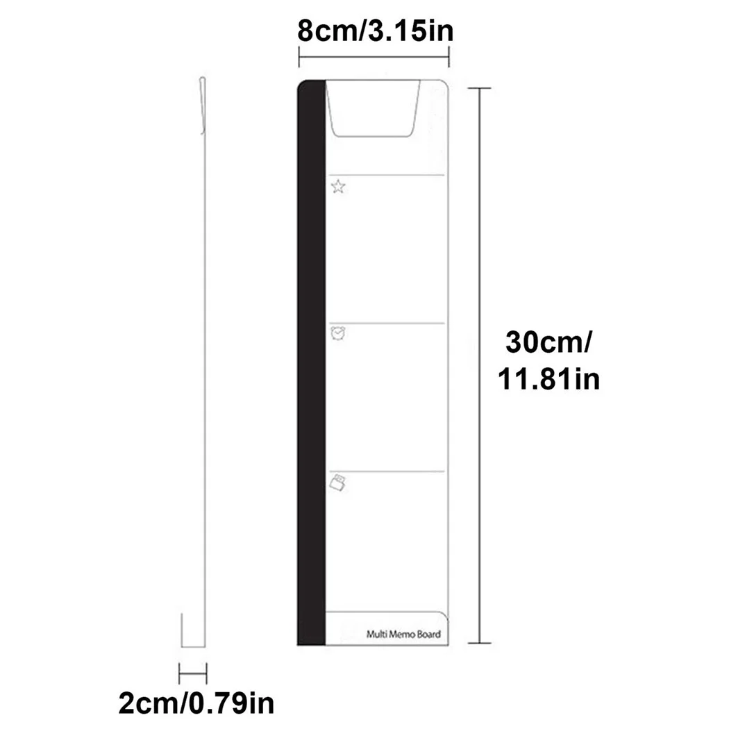 

Доска для заметок, акриловая, 30X8X2 см