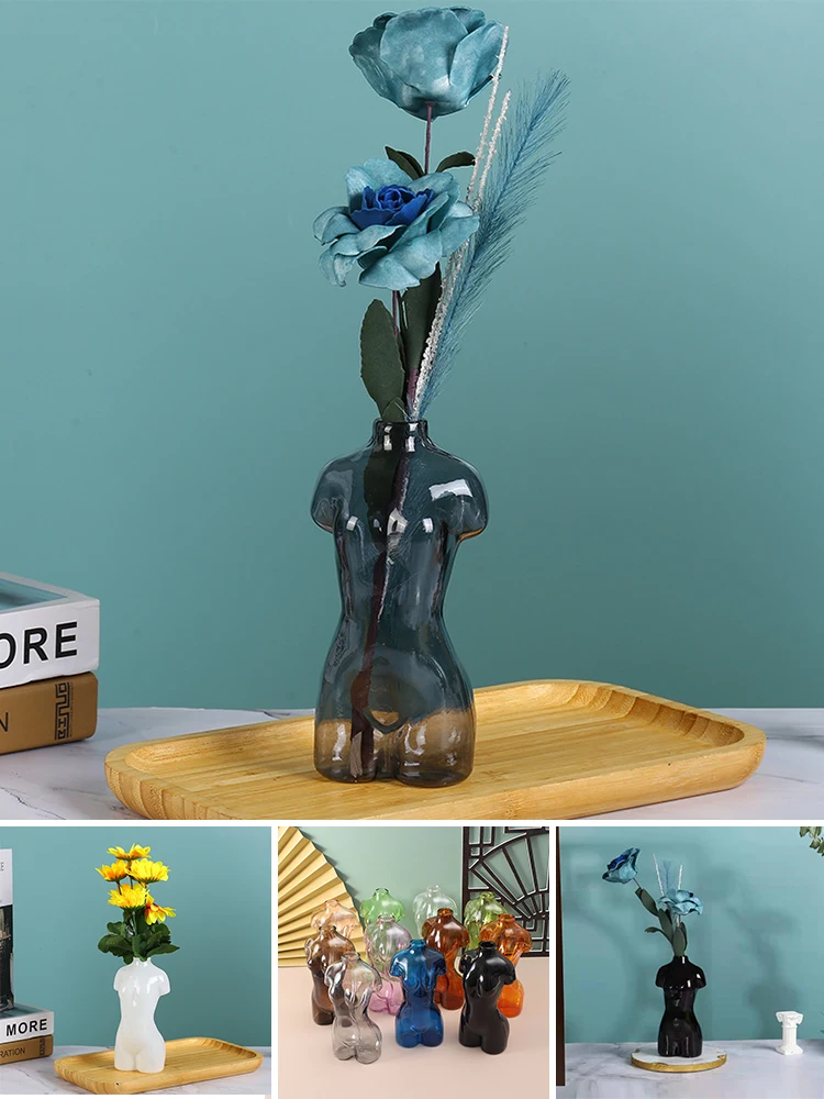 

Body Vase Abstract Body Art Personality Ceramic Vase Decoration Flower Pot Plants Art Statue Office Desk Vase Home Flower Vase