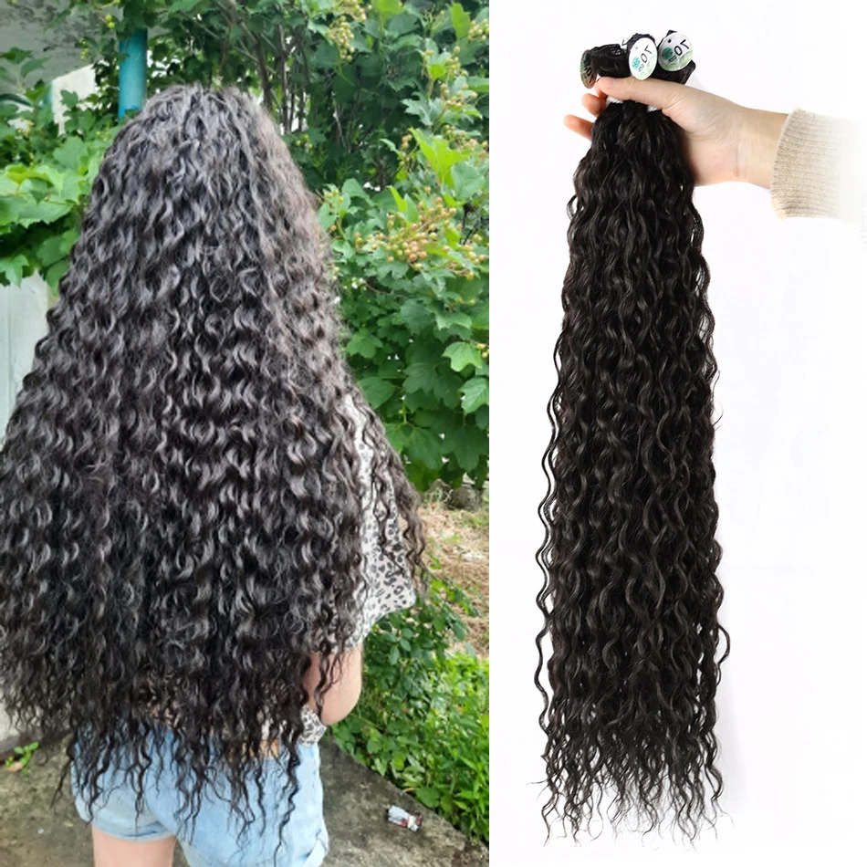 

Синтетические вьющиеся волосы, искусственные вьющиеся органические волосы 70-80 см, очень длинные натуральные волосы для наращивания для женщин, Омбре, медовая блондинка
