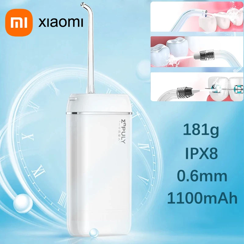 

XIAOMI Portable Oral Irrigator Small and Convenient Electric Water Flosser Type-C Rechargeable 140ml Water Tank Waterproof