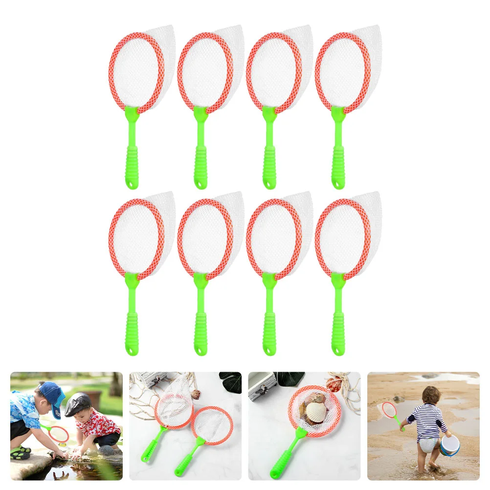 

8 Pcs Children's Fishing Net Collapsible Beach Toys Kid Nets Butterflies Catching Insect Catcher Insects Plastic