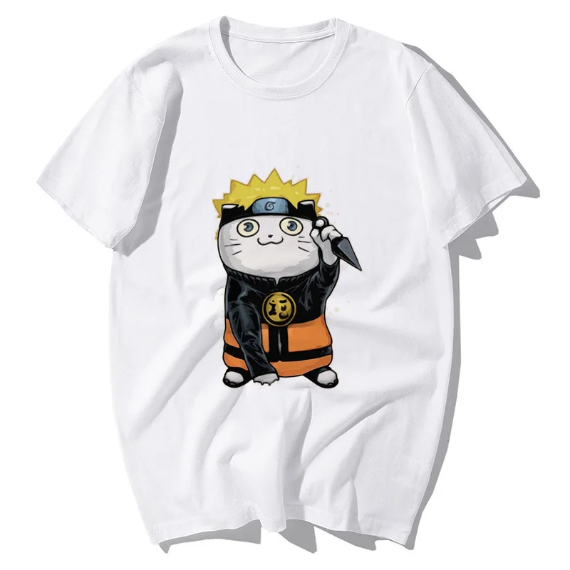 

Japanese Anime Uzumaki Naruto Heital Naruto Casual Men and Women Comfortable Short-sleeved T-shirt Couple Wear