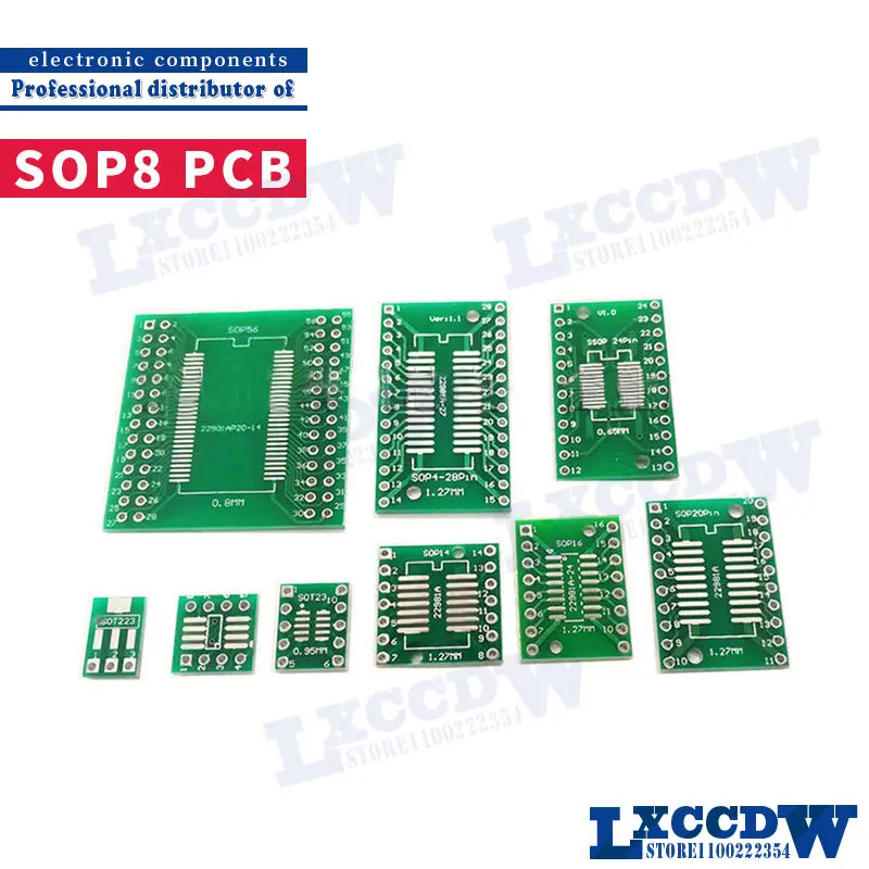 

100 шт., переводная плата TSSOP8 SSOP8 SOP8 SOP-8 SOP SMD К DIP8