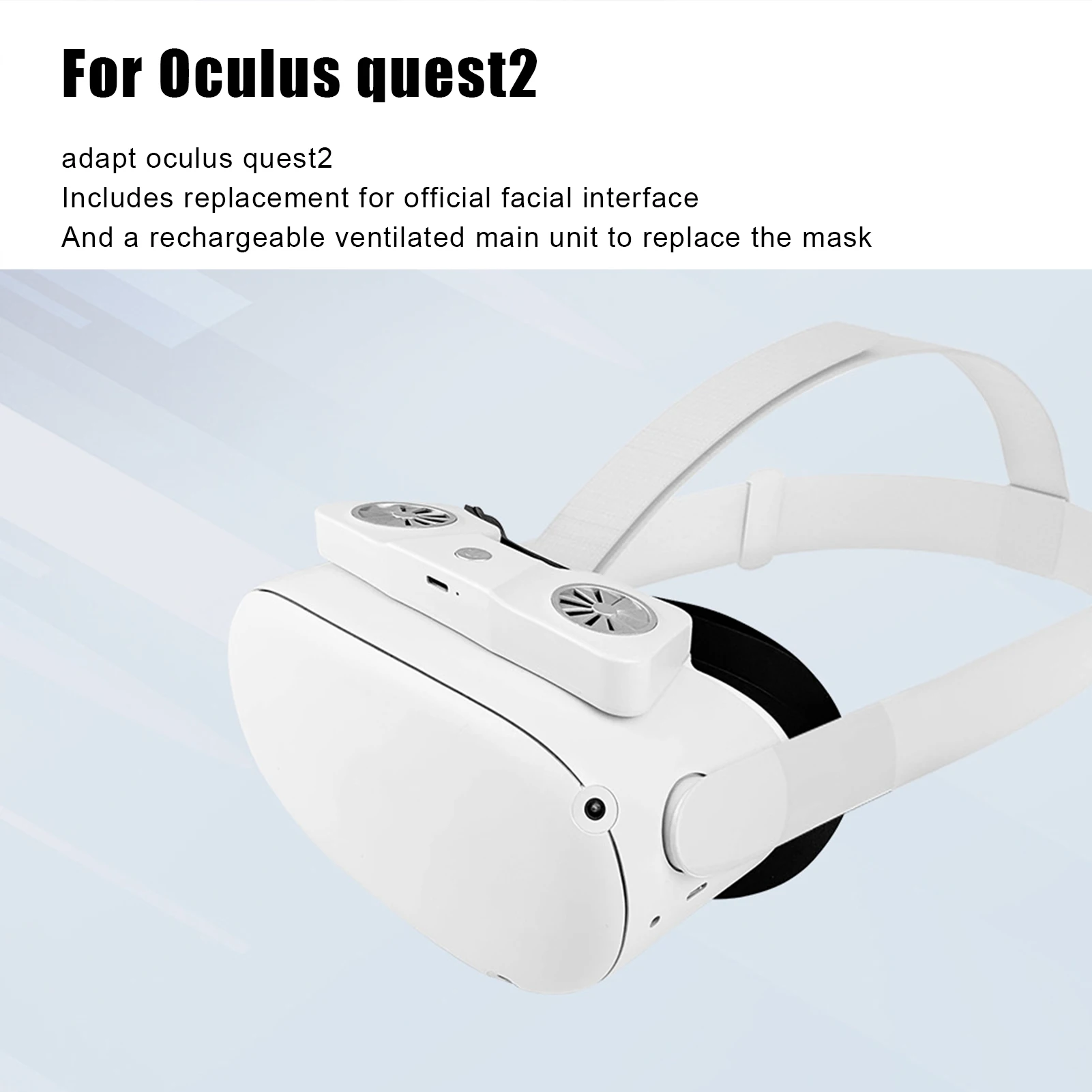 Upgrade Head Strap ForOculus 2 Head Strap Active Air No Fog Facial Interface Carrying Case VR Air Circulation Accessories