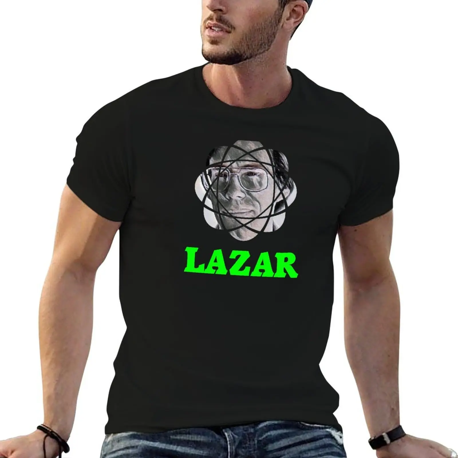 Фото Футболка Lazar is King, мужская футболка с рисунком, мужские дизайнерские футболки с рисунком для мужчин, футболка №1