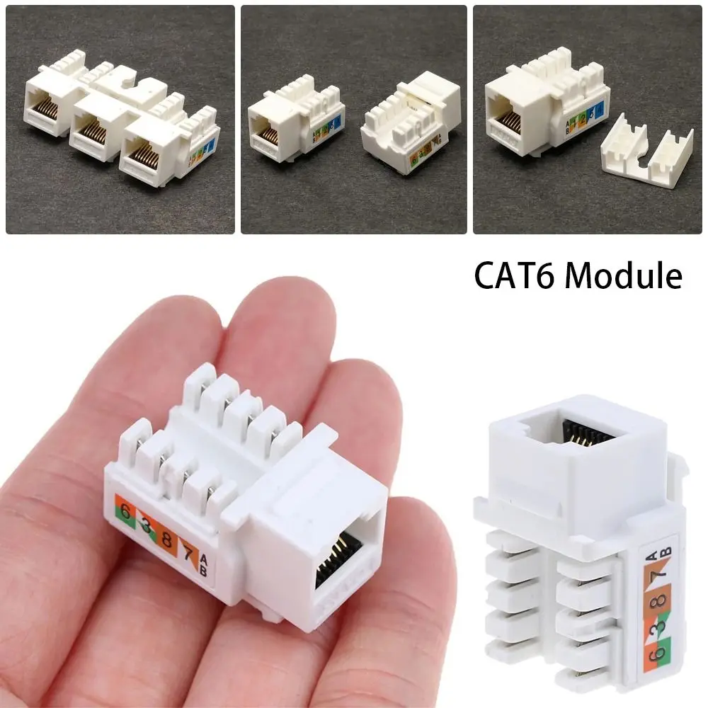 1 шт. 110 ударный модуль CAT6 сетевой телефон Kesytone 90 градусов разъем компьютерный RJ45