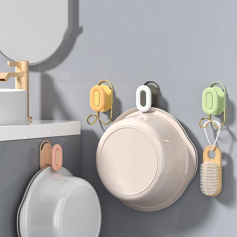 

Wall Mounted Washbasin Hook Hanging Towel Adjustable Basin Organizer Hook Punching-free Universal Wash Basin Storage Rack