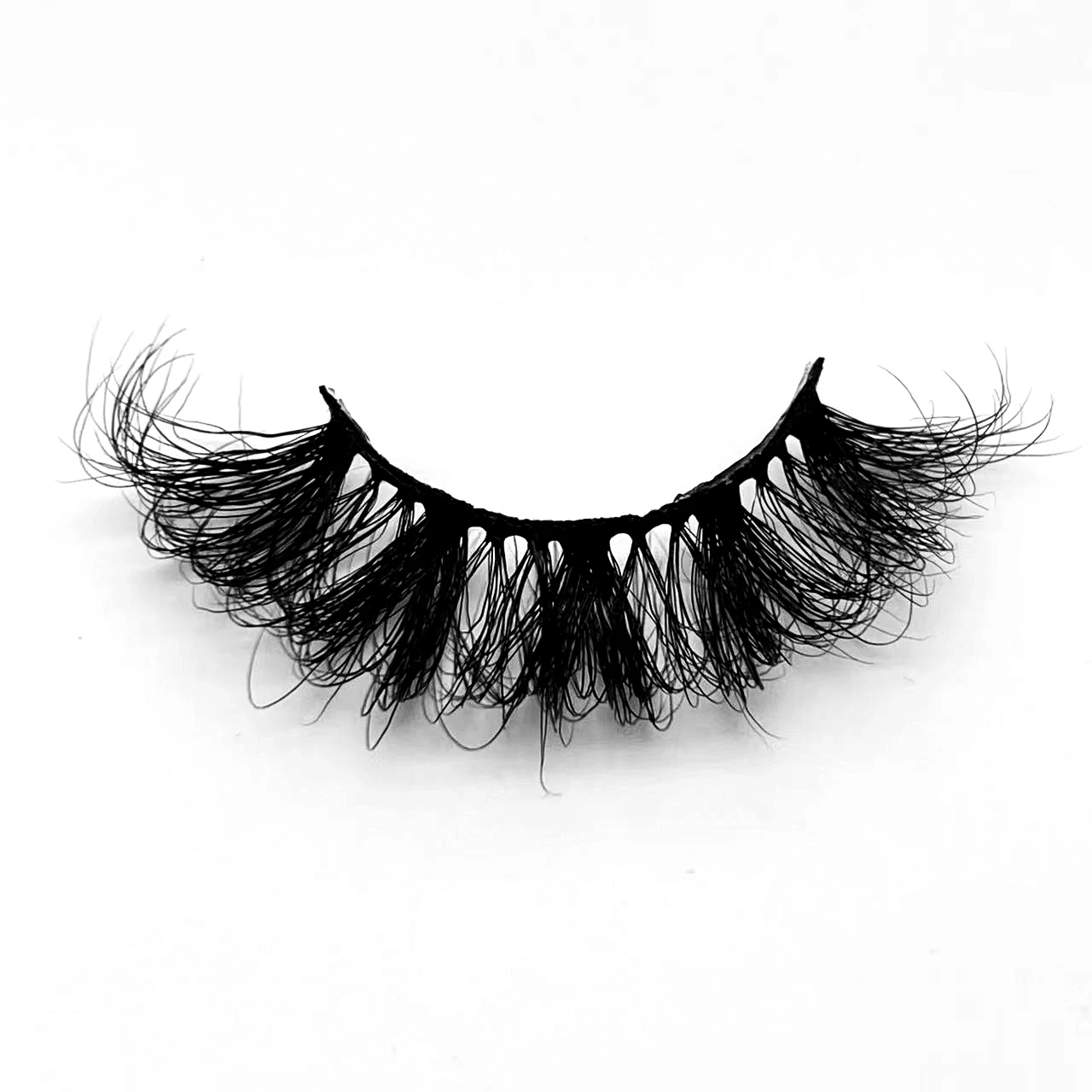 

New 1pairs Fluffy Lashes Strip 25mm 3D Mink Lashes Long Thick Natural False Eyelashes Vendors Makeup Mink Eyelashes Wholesale