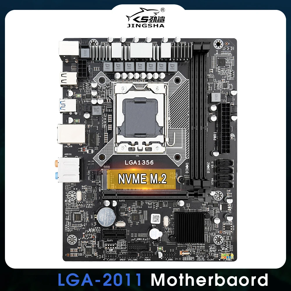 

Материнская плата JINGSHA A 2,0 LGA1356, поддержка DDR3, ПК/ECC REG, ОЗУ до 64 ГБ, NVME M.2, USB2.0, PCIe 16X
