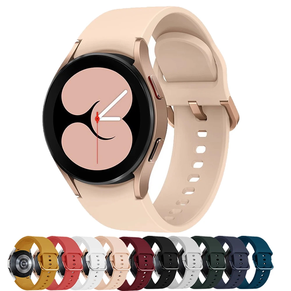 

Silicone strap for Samsung Galaxy watch 4 44mm 40mm bracelet smart watch band No Gaps correa Galaxy watch 4 classic 46mm 42mm