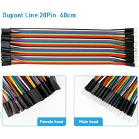 dupont line 20pin 40cm 2 54mm 1pin jumper cable malefemale to male female to female dupont jumper wire for arduino