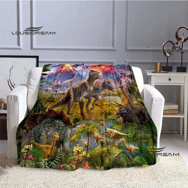 

Dinosaur Blanket Tyrannosaurus Rex Flannel soft Throw blanket Children Birthday Christmas Gift Bedroom Sofa Travel Camping