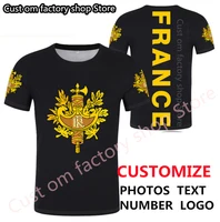 france t shirt diy free custom name number t shirt french nation flag republic fr print text photo clothes